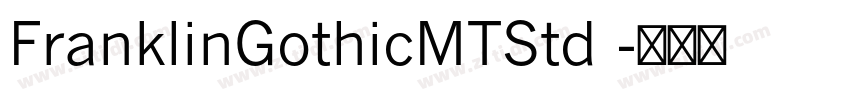 FranklinGothicMTStd 字体转换